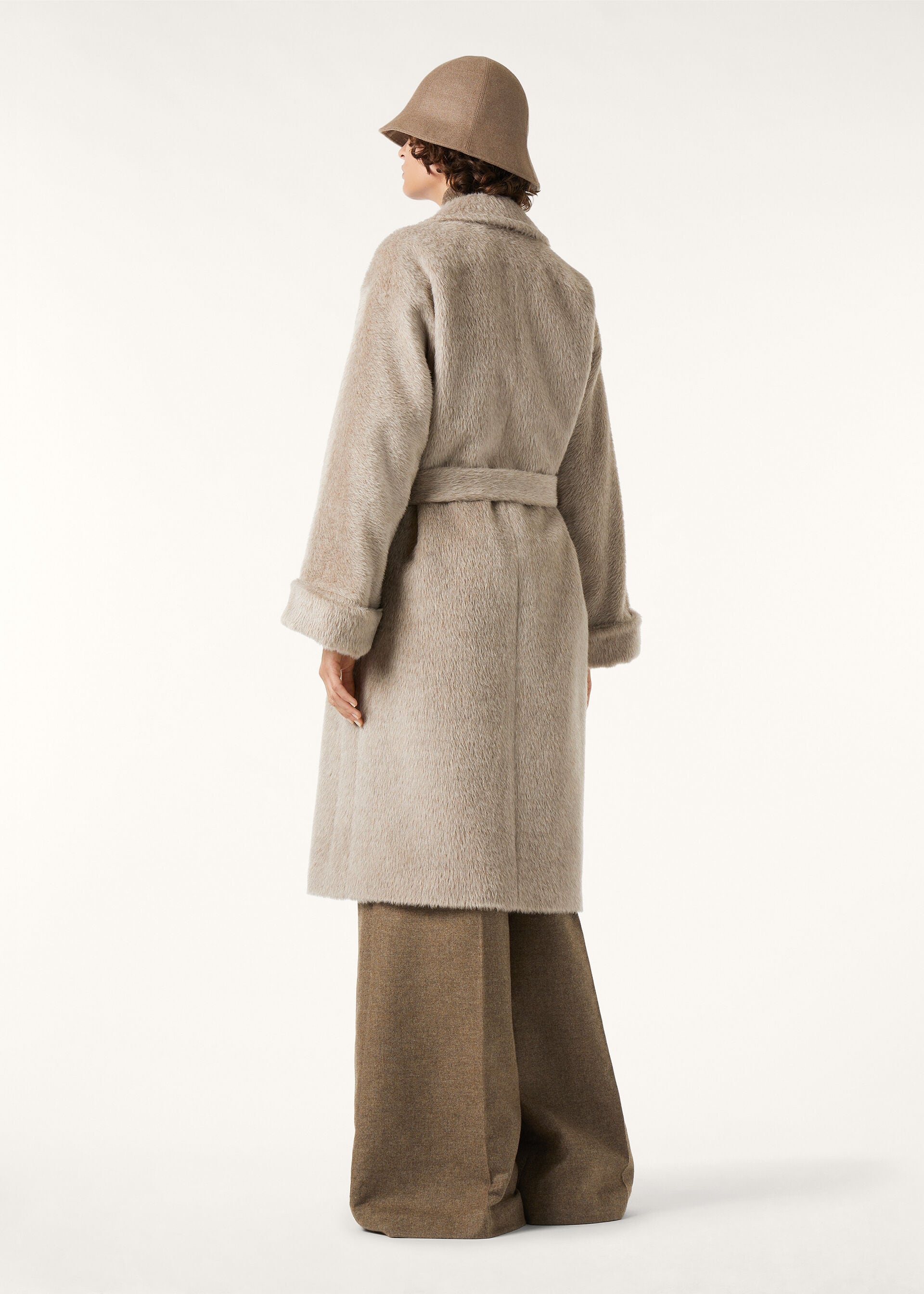 MARIA SB COAT BRUSHED ALPACA