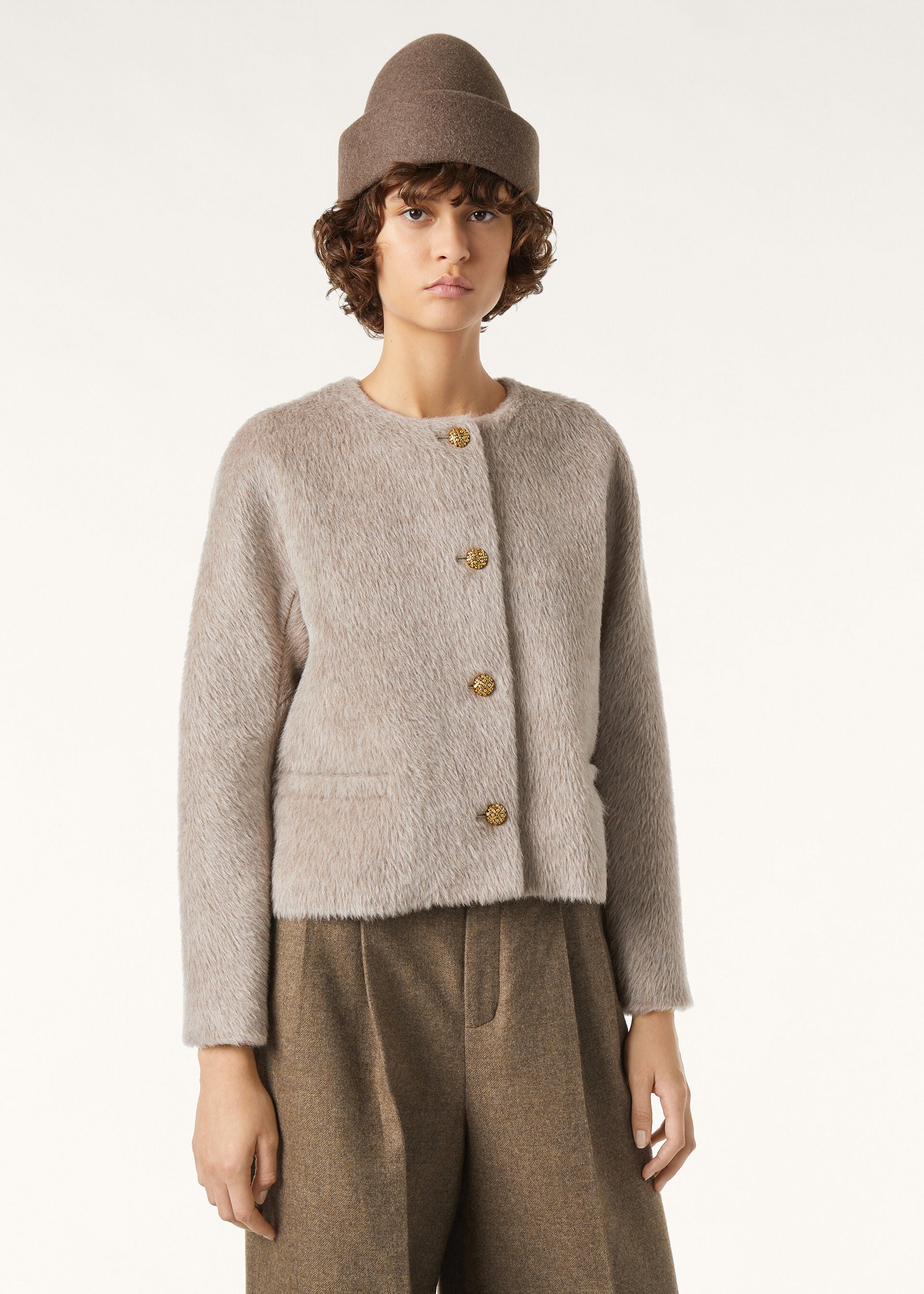 BASTIAN BLUSON BRUSHED ALPACA