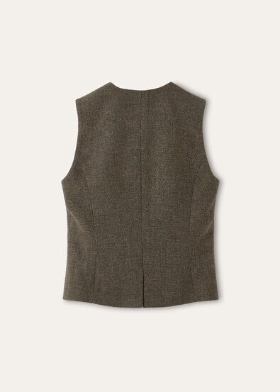 AYAS VEST ARCHIVE WISH CASH FLANNEL