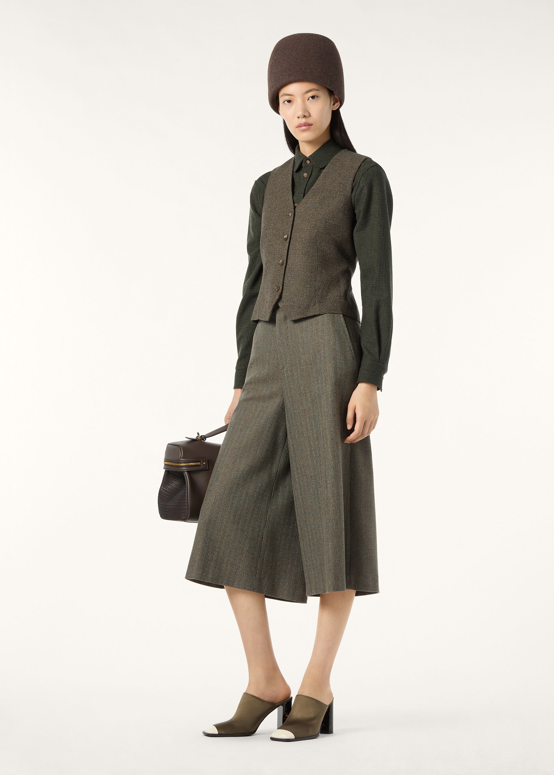 AYAS VEST ARCHIVE WISH CASH FLANNEL