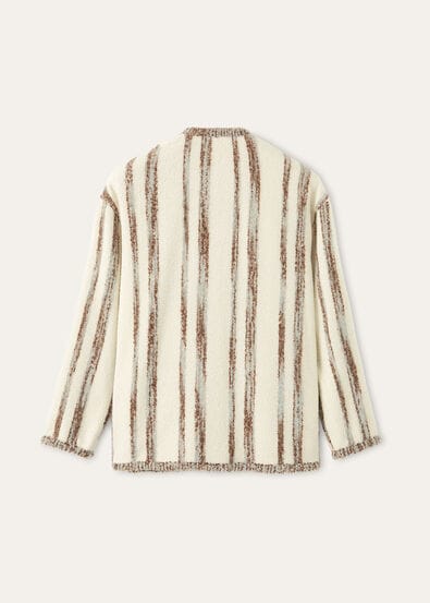 GUAVA SB JACKET SILK WOOL STRIPE