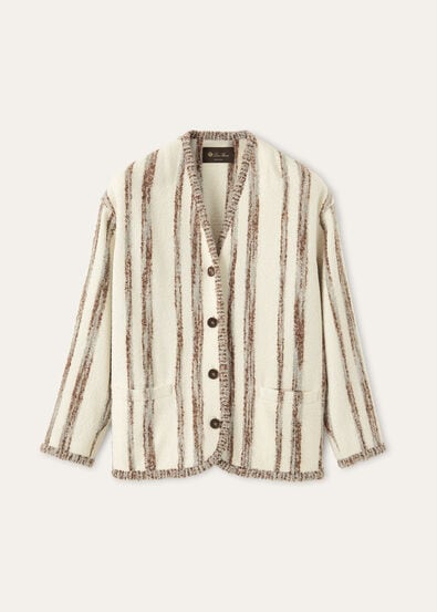 GUAVA SB JACKET SILK WOOL STRIPE