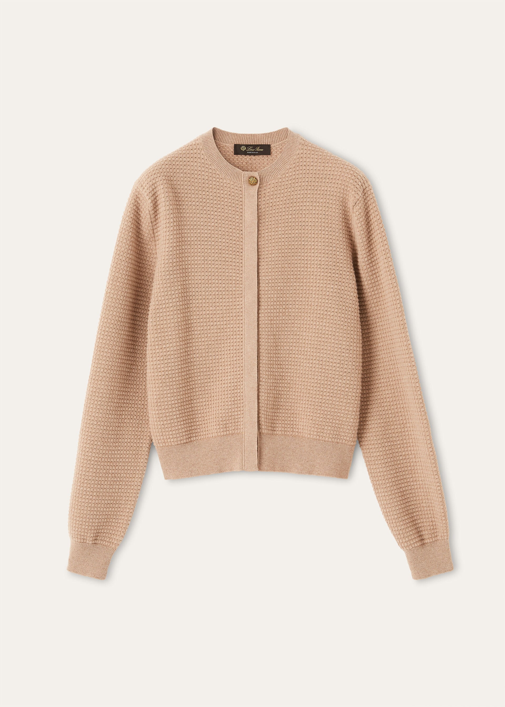 MONOCHROME JACQUARD CARDIGAN SW. CASH COTTON GG 14