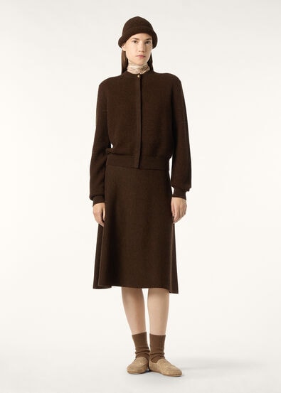 MONOCHROME JACQUARD CARDIGAN SW. CASH COTTON GG 14