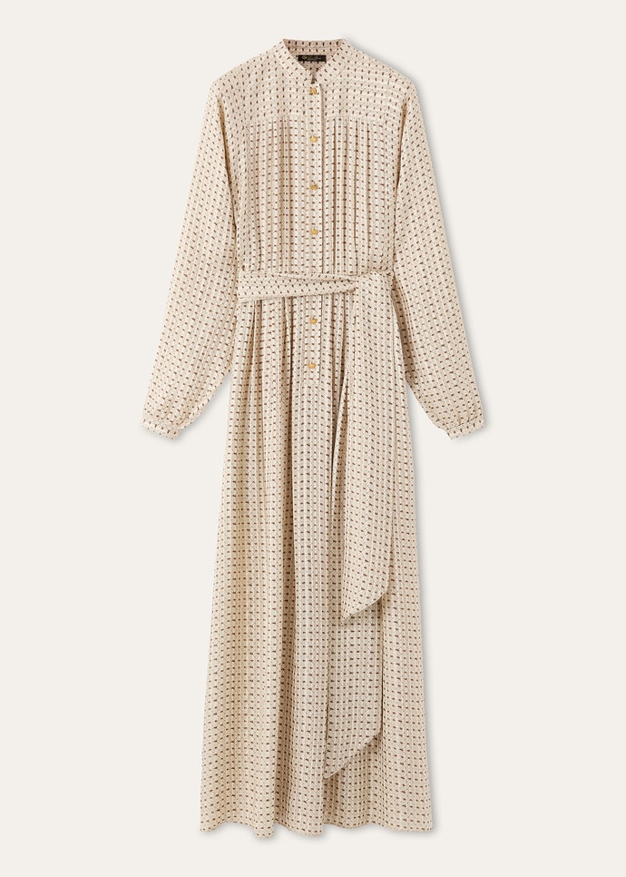 LESLIE DRESS GOLDEN BEES SILK LAME'_FAQ6125_T1WY_5