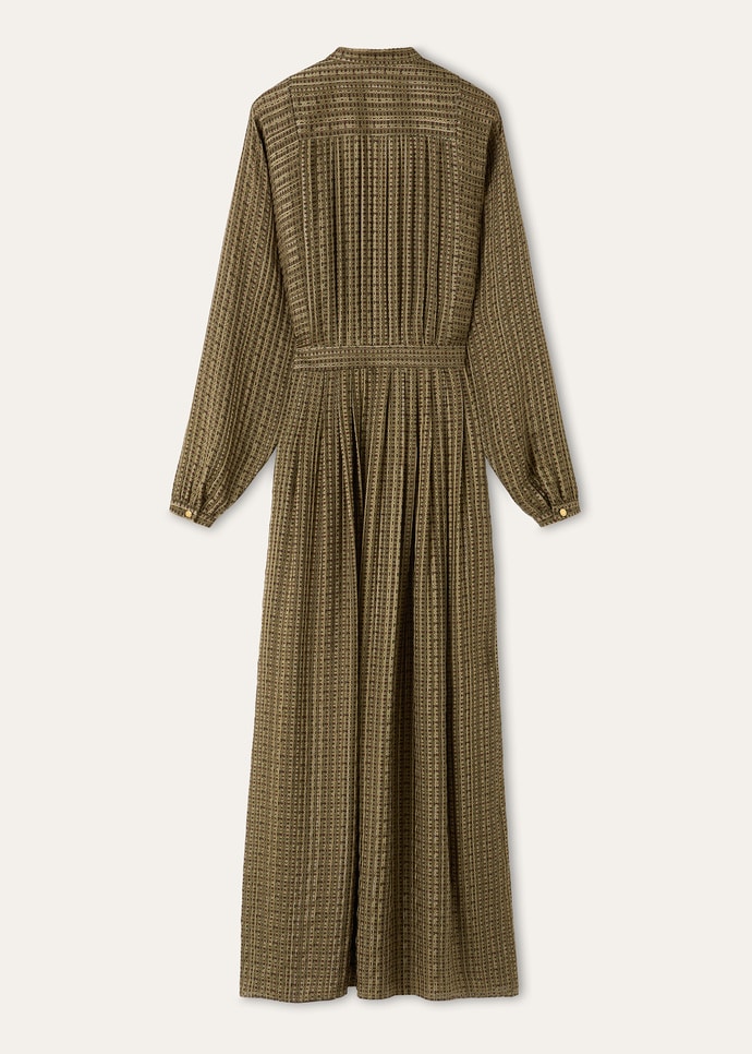 LESLIE DRESS GOLDEN BEES SILK LAME'_FAQ6125_T1WZ_6