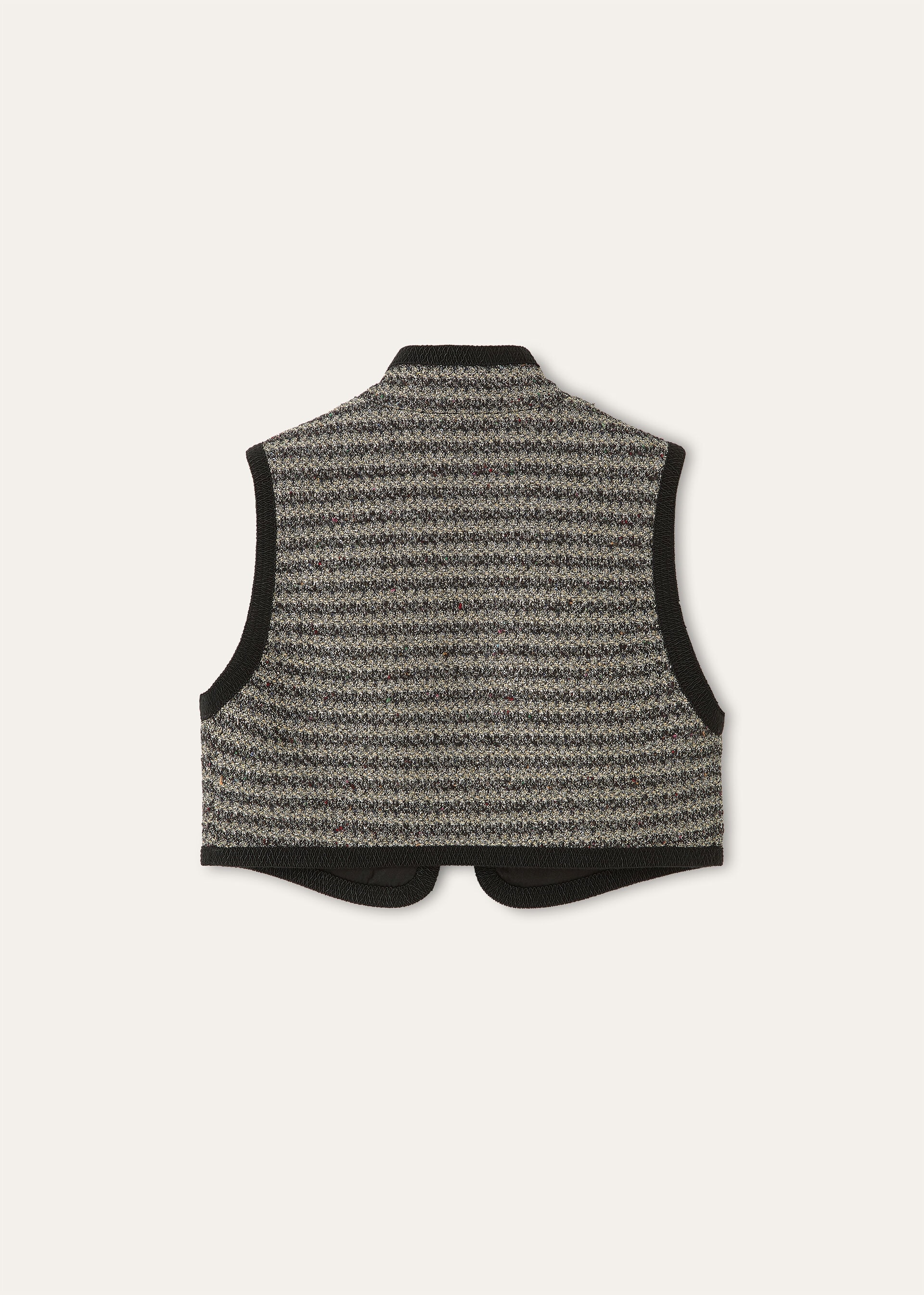 ARDEN VEST PAILLETTES TWEED