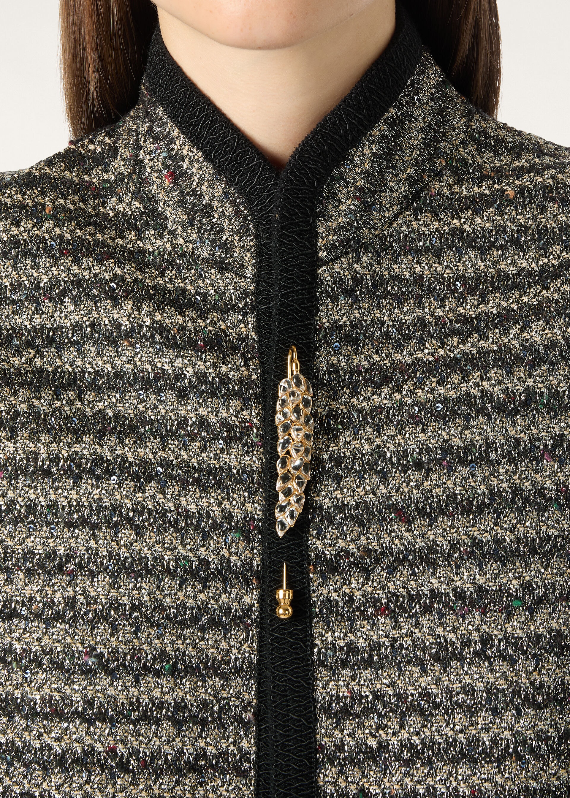 ARDEN VEST PAILLETTES TWEED
