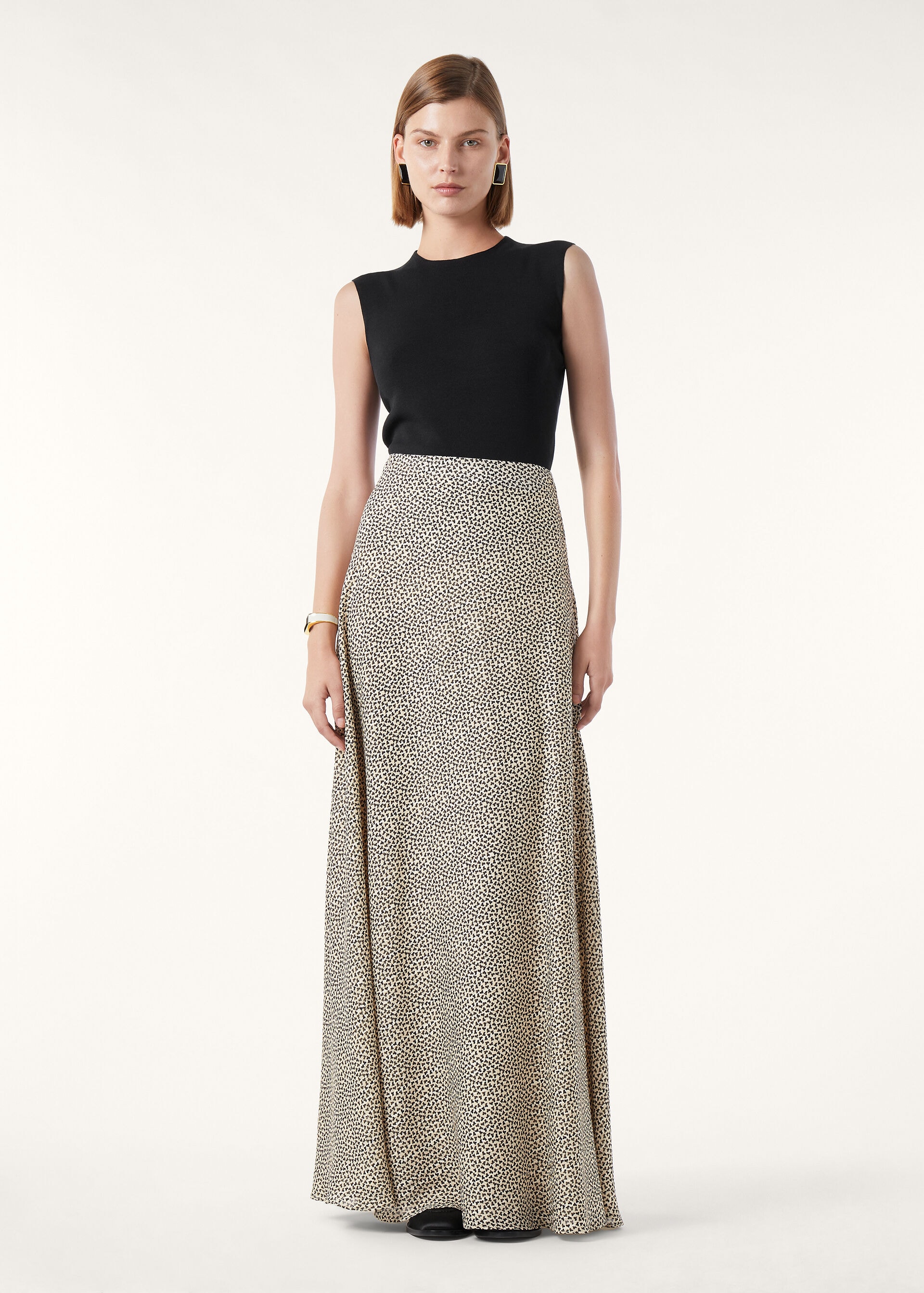 ERIKA SKIRT GOLDEN FOLIAGE SILK LAME' M.E.