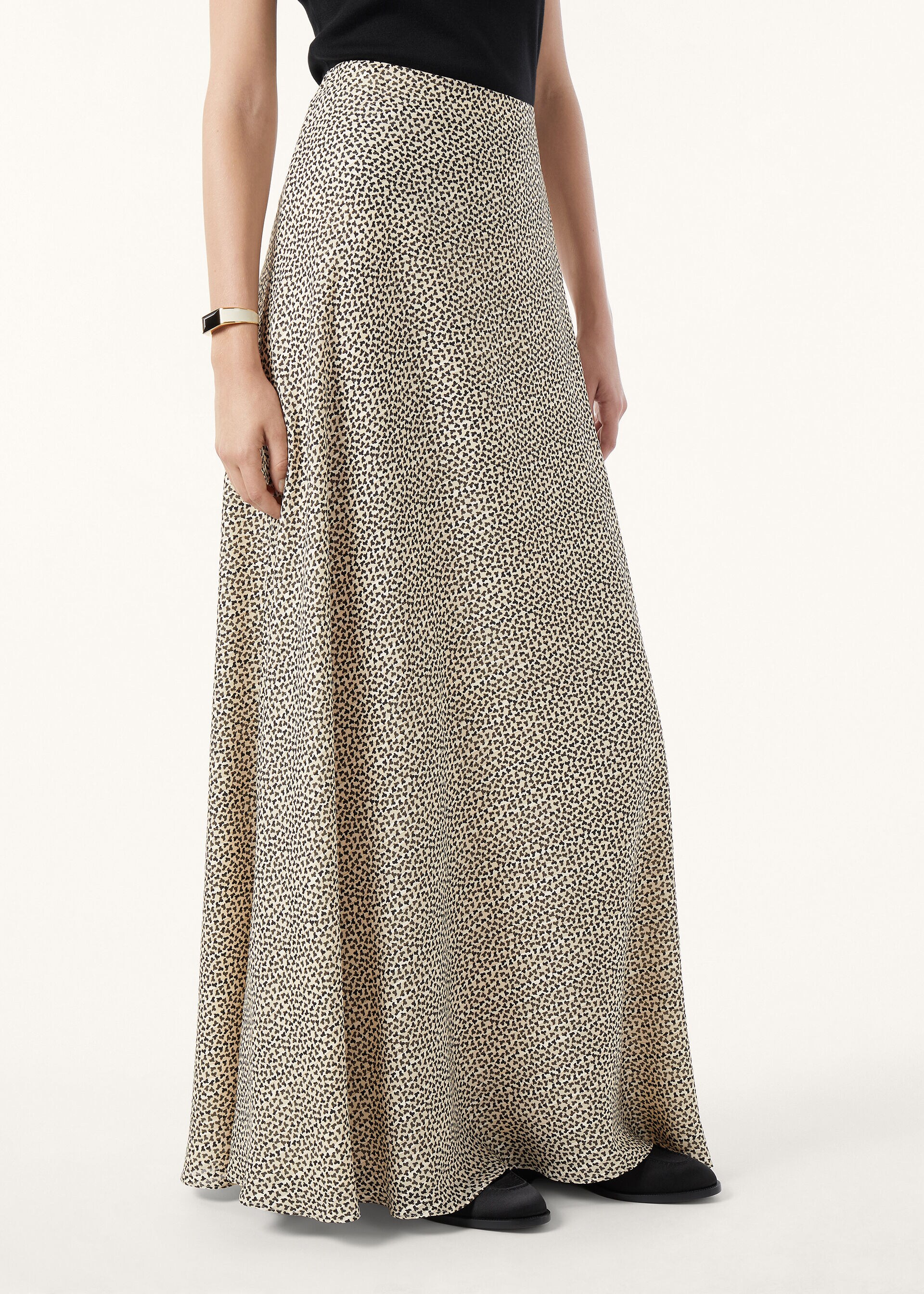 ERIKA SKIRT GOLDEN FOLIAGE SILK LAME' M.E.