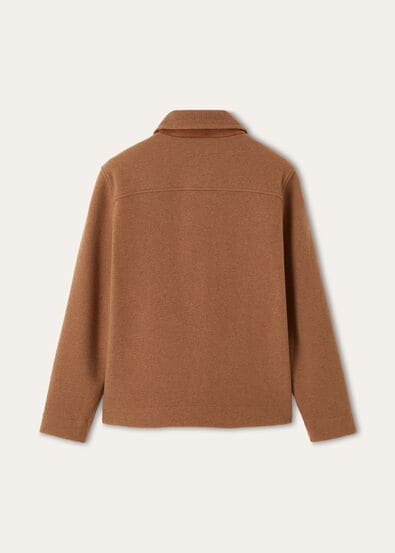 HAZEL POLO LS FLEECE WOOL CASH