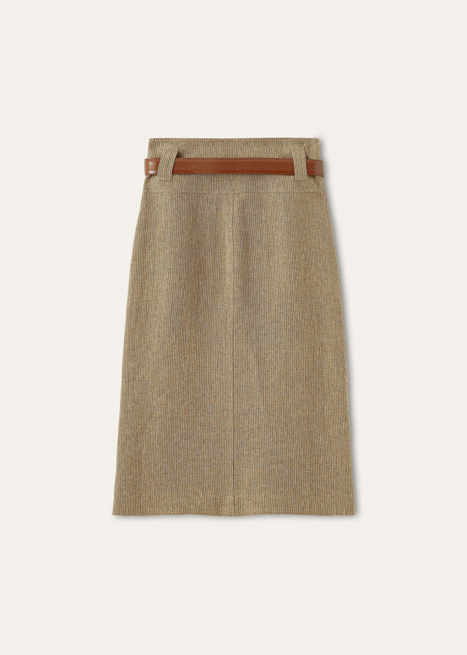 ISOTTA SKIRT SARTORIAL LINEN CREPE