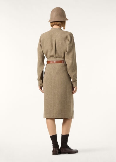 ISOTTA SKIRT SARTORIAL LINEN CREPE