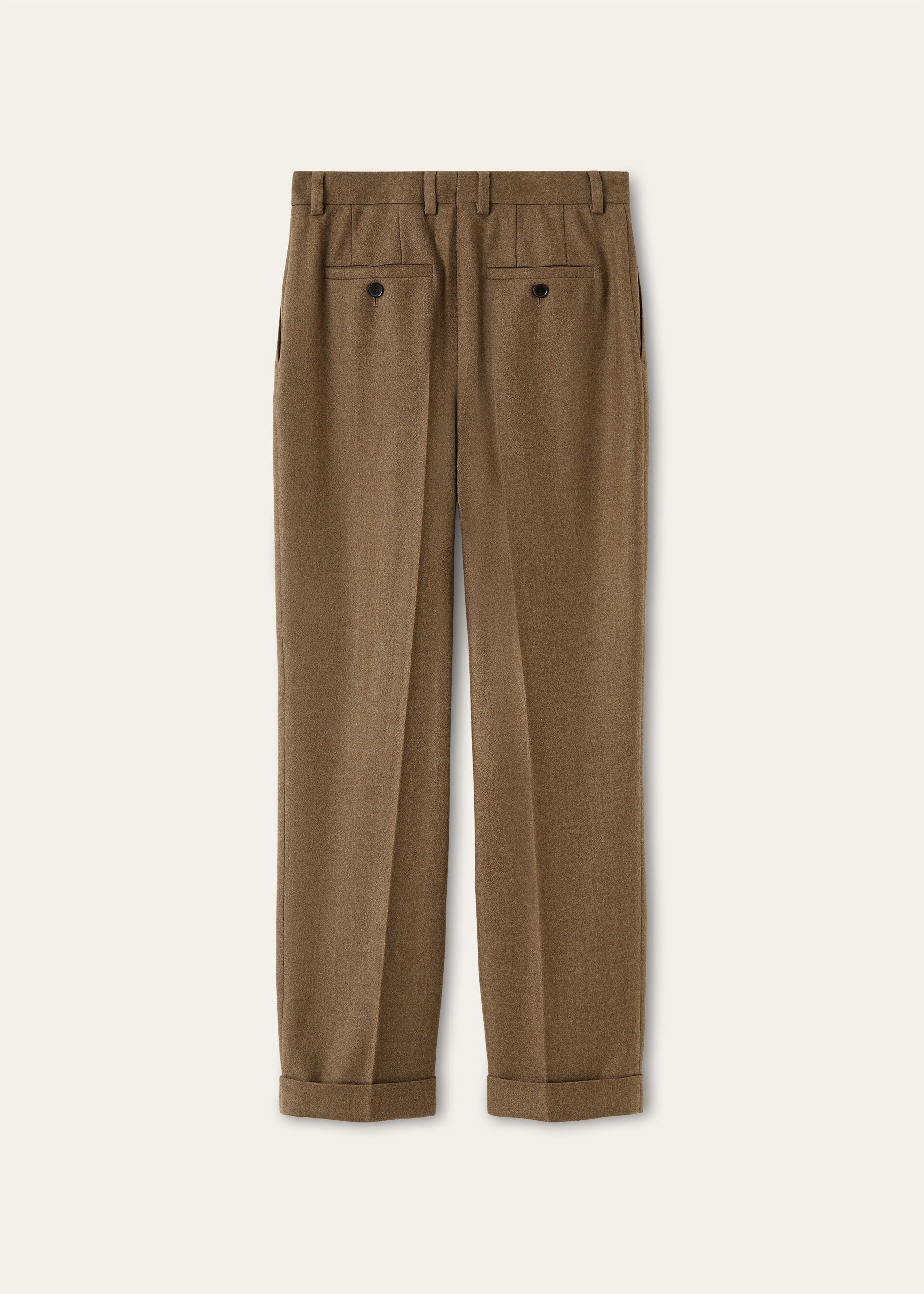 LOUIS HEM TROUSERS WOOL CASH FLANNEL