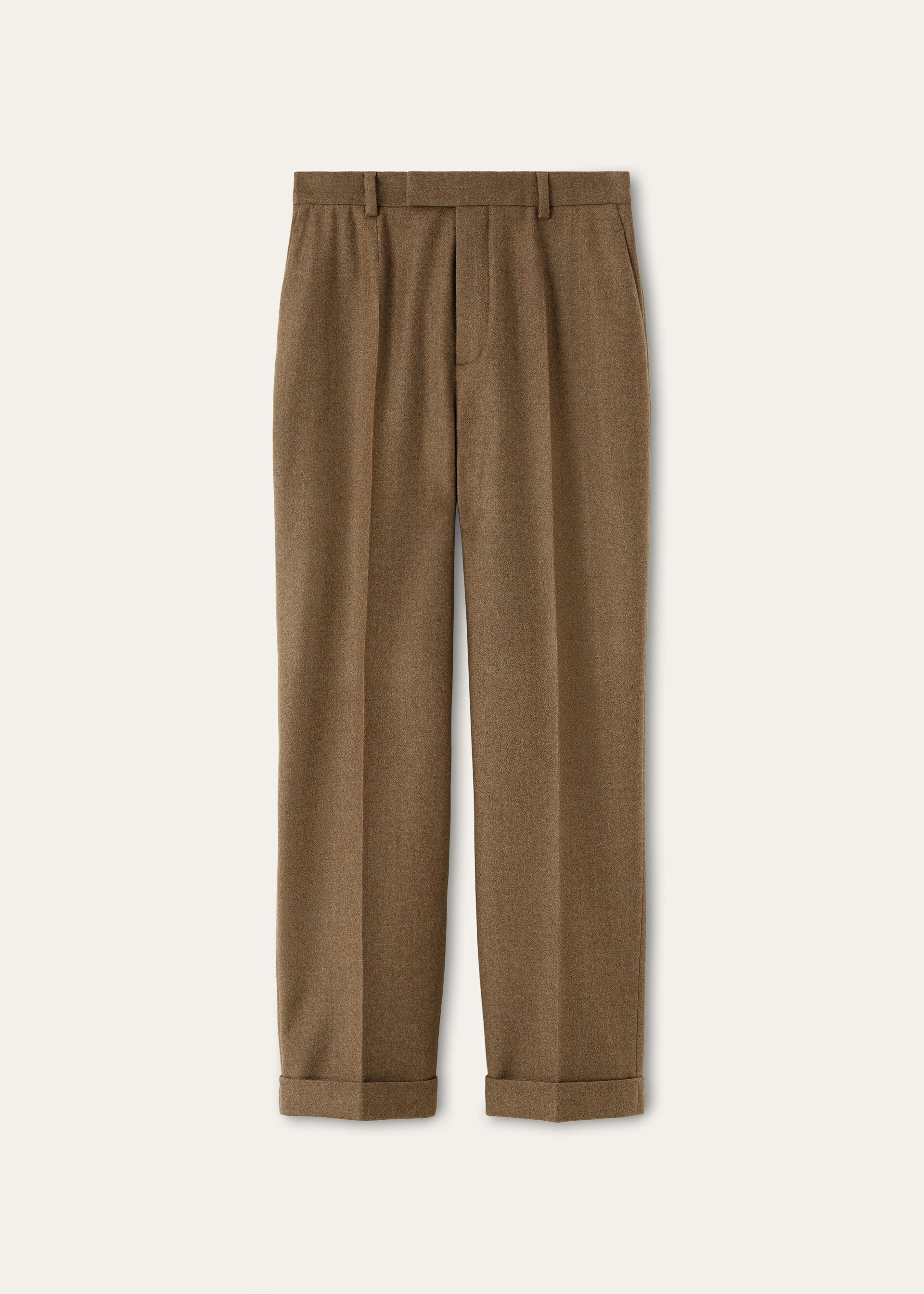 LOUIS HEM TROUSERS WOOL CASH FLANNEL