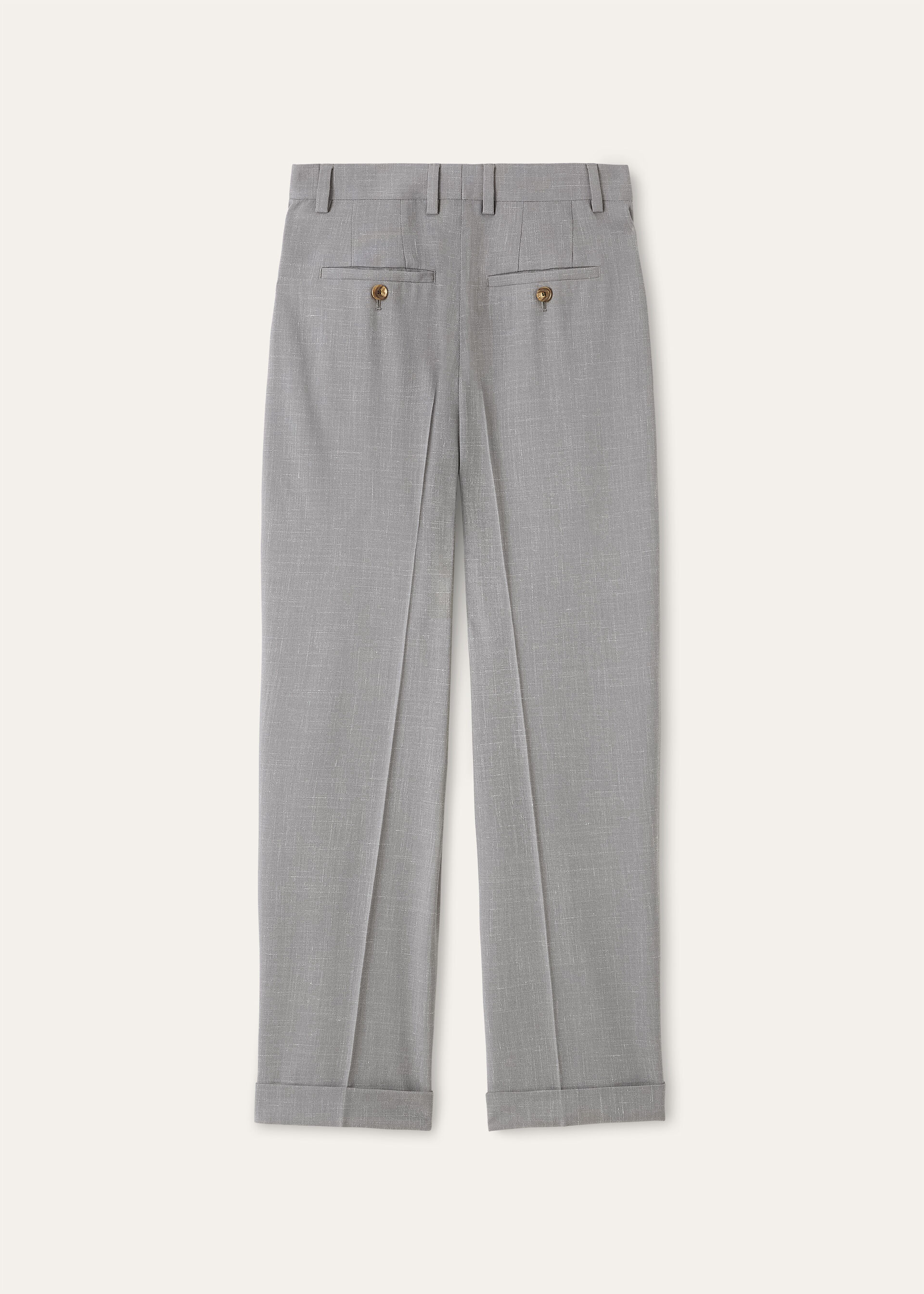 LOUIS HEM TROUSERS ZELANDER WOOL SILK