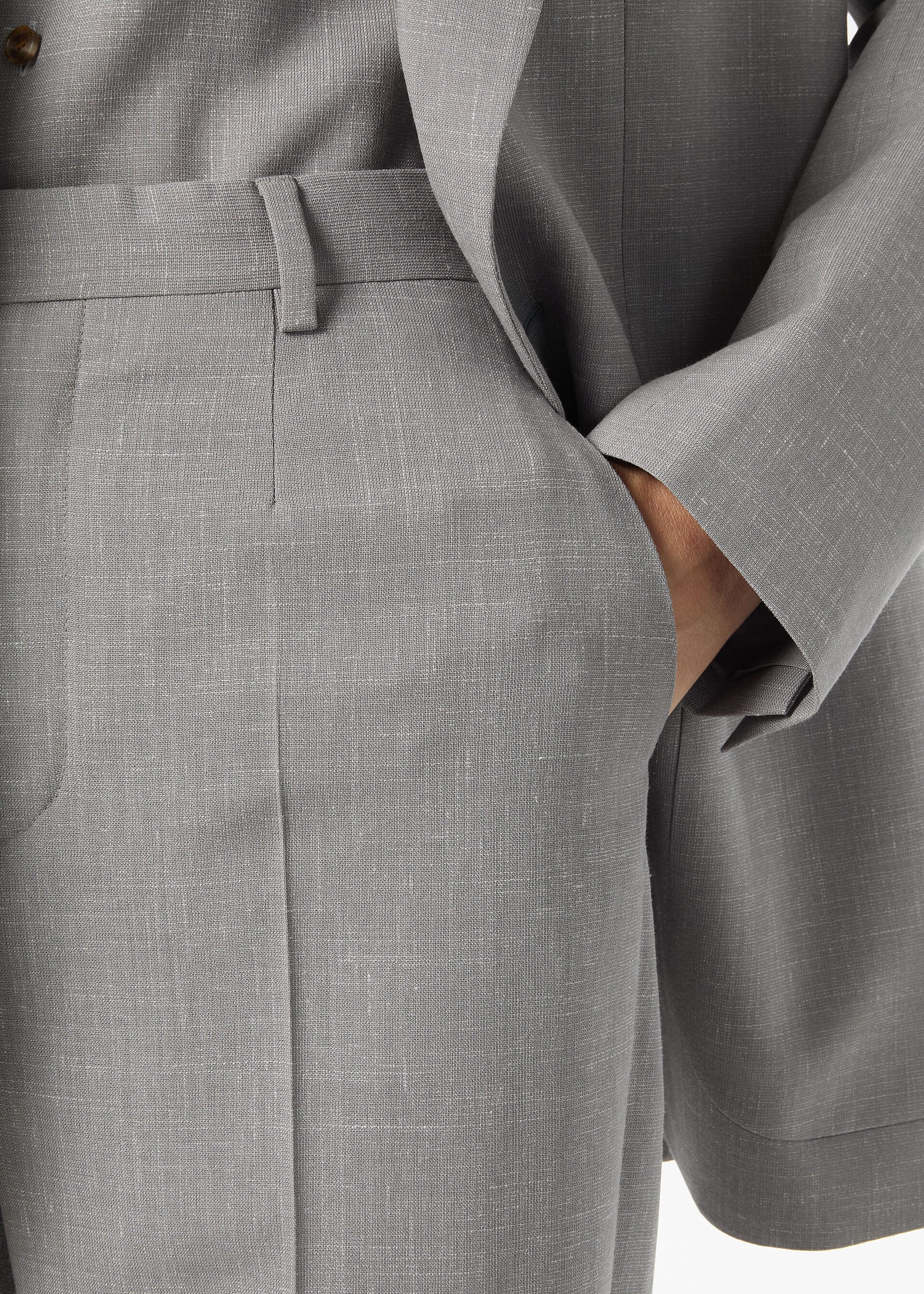 LOUIS HEM TROUSERS ZELANDER WOOL SILK