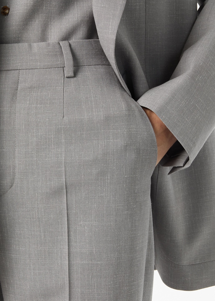 LOUIS HEM TROUSERS ZELANDER WOOL SILK_FAQ6318_M0UH_2