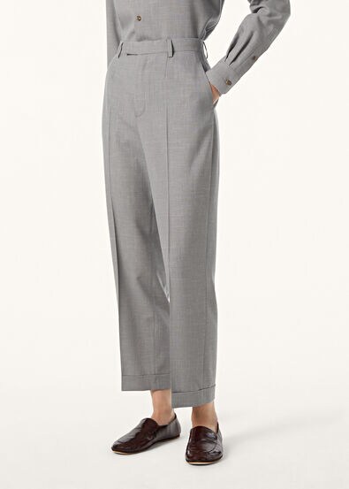 LOUIS HEM TROUSERS ZELANDER WOOL SILK