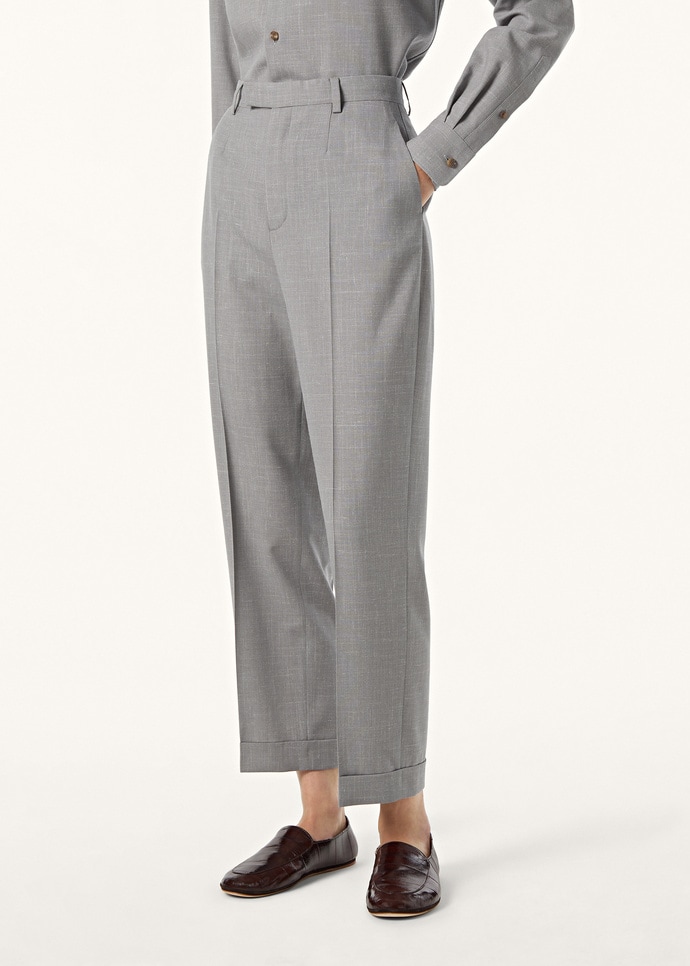 LOUIS HEM TROUSERS ZELANDER WOOL SILK_FAQ6318_M0UH_3