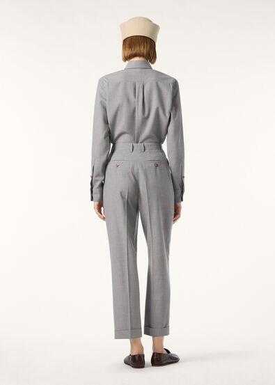 LOUIS HEM TROUSERS ZELANDER WOOL SILK