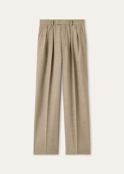 RODGER TROUSERS STRUCTURED WOOL CREPE