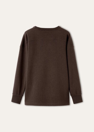 WINTERDALE CREWNECK SWEATSHIRT WOOL CASH STRIPES