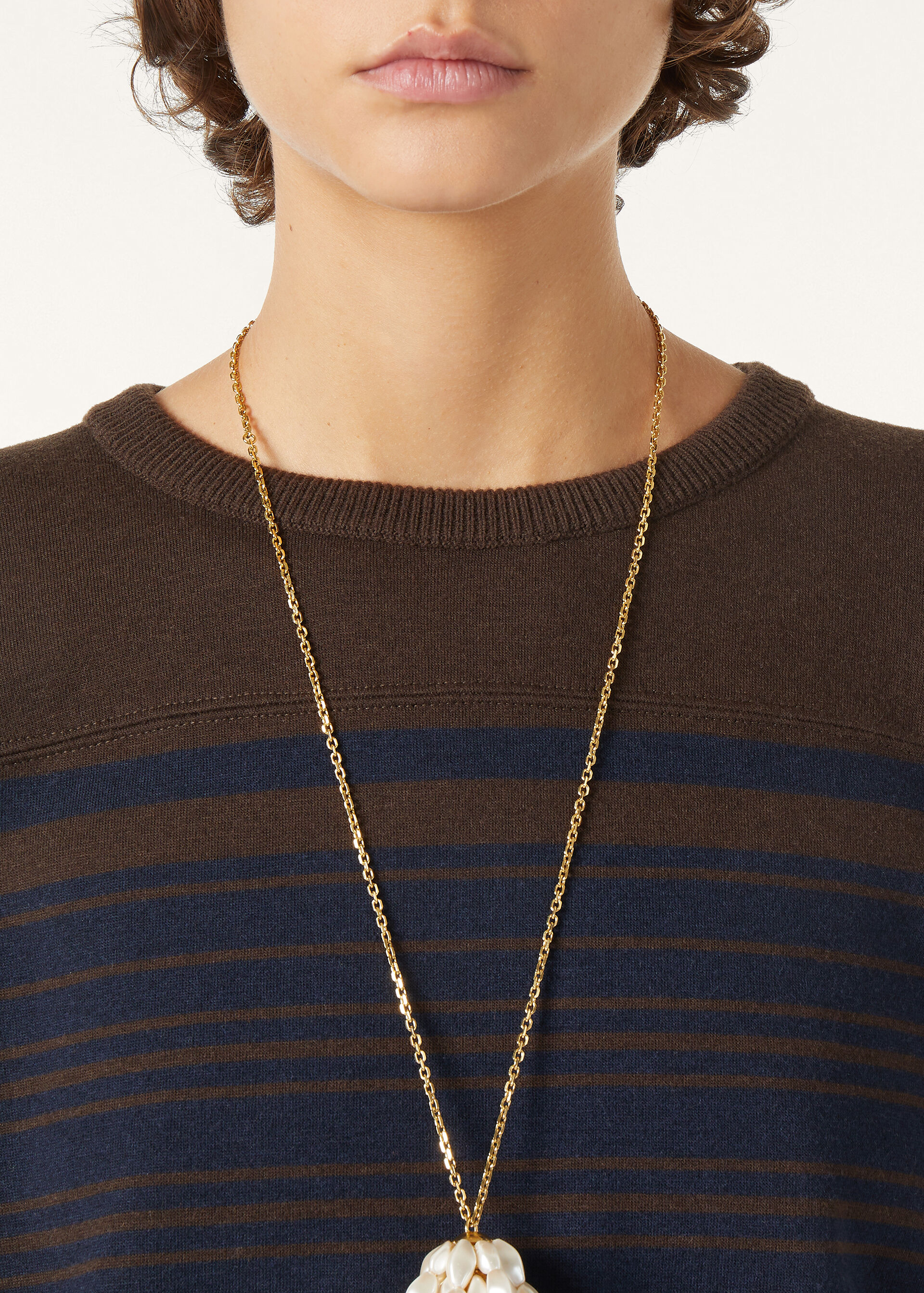 WINTERDALE CREWNECK SWEATSHIRT WOOL CASH STRIPES
