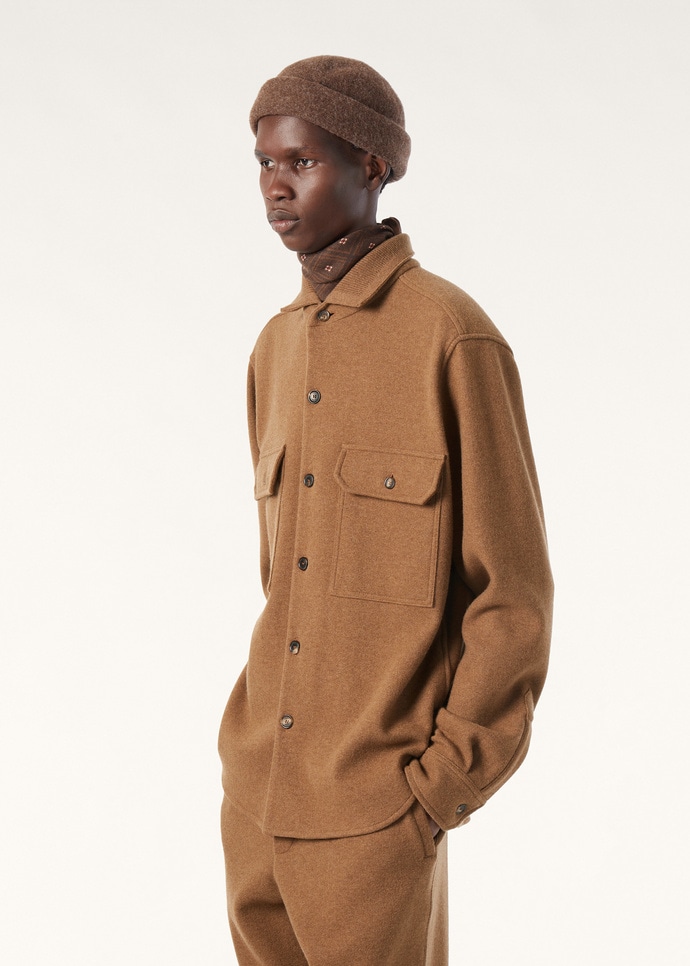 HAZEL OVERSHIRT FLEECE WOOL CASH_FAQ6463_H1CB_3