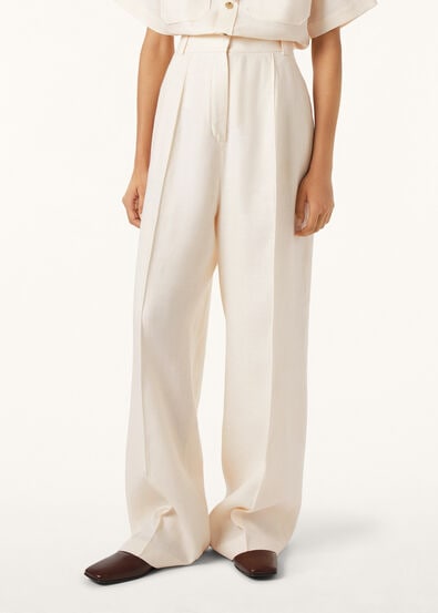 LODGER TROUSERS STRUCTURED LINEN WOOL