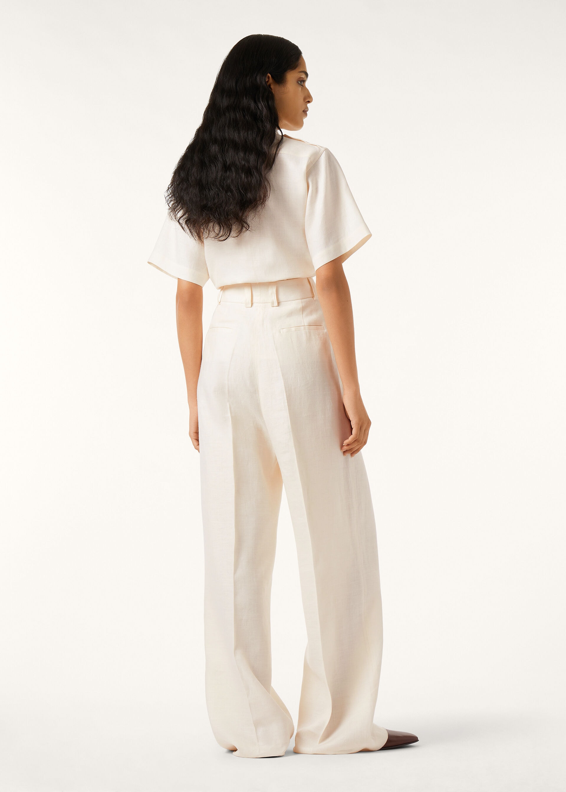 LODGER TROUSERS STRUCTURED LINEN WOOL