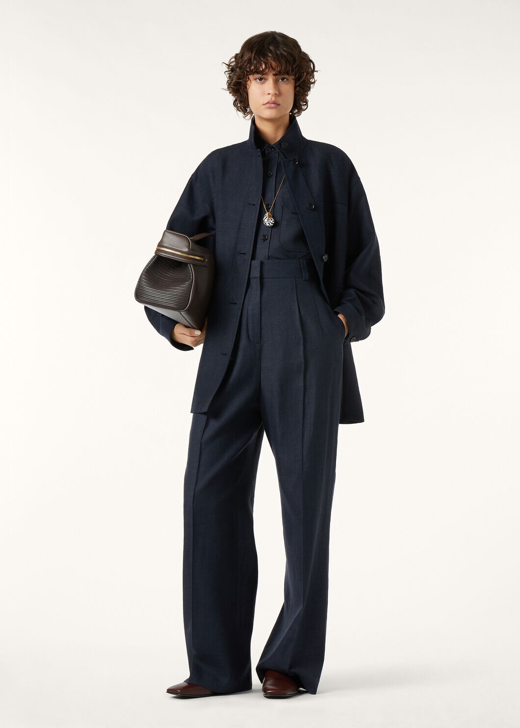 LODGER TROUSERS STRUCTURED LINEN WOOL