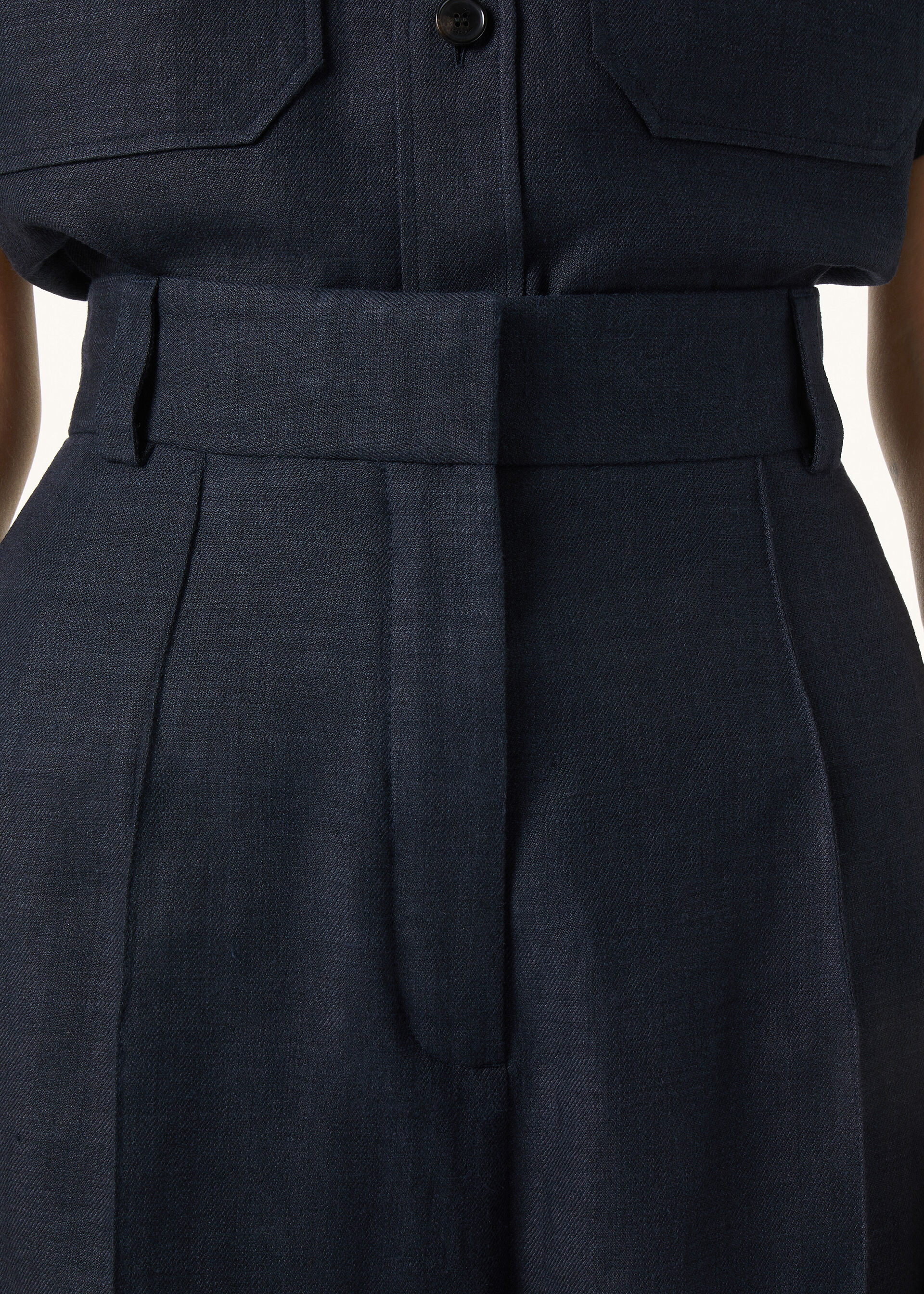 LODGER TROUSERS STRUCTURED LINEN WOOL