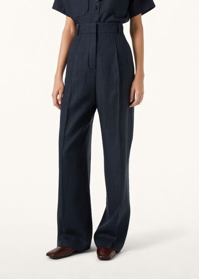 LODGER TROUSERS STRUCTURED LINEN WOOL