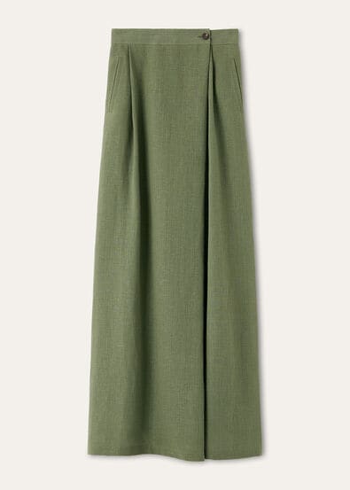 LIL LONG TROUSERS LIGHT LINEN CREPE