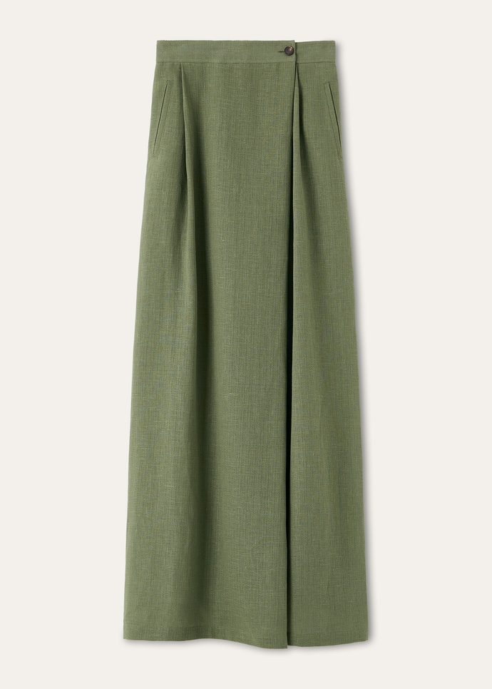 LIL LONG TROUSERS LIGHT LINEN CREPE_FAQ6541_51IT_5