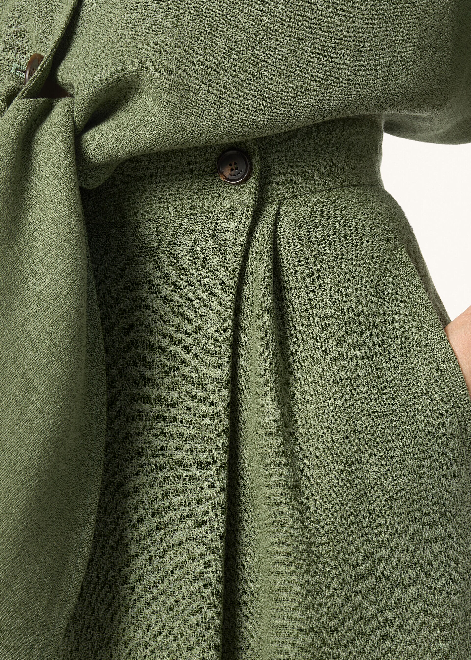 LIL LONG TROUSERS LIGHT LINEN CREPE