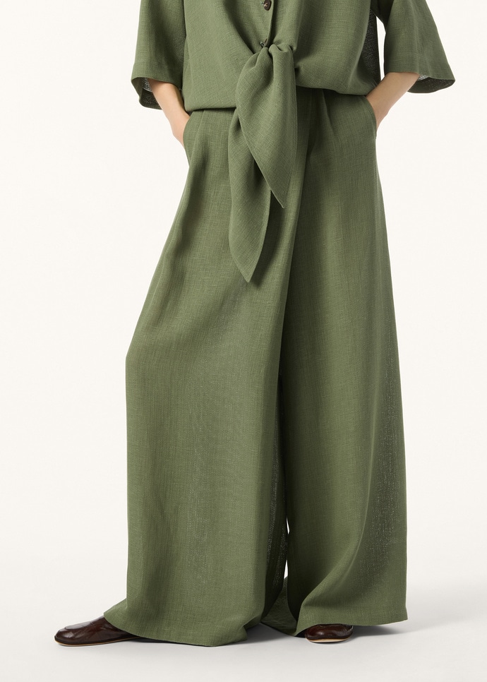 LIL LONG TROUSERS LIGHT LINEN CREPE_FAQ6541_51IT_3