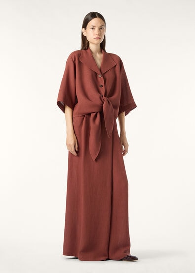 LIL LONG TROUSERS LIGHT LINEN CREPE