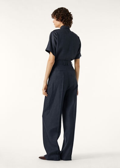 NEO ANNALISA SHIRT STRUCTURED LINEN WOOL