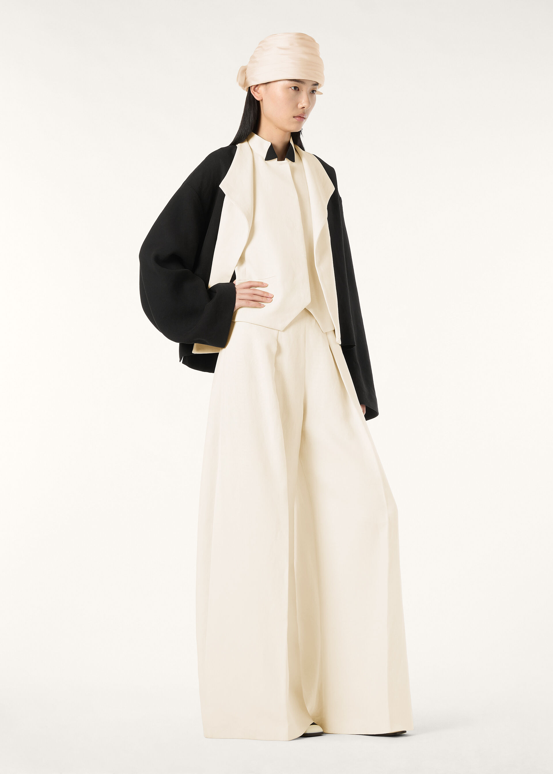 KHOL VEST CANVAS LINEN FLOWER