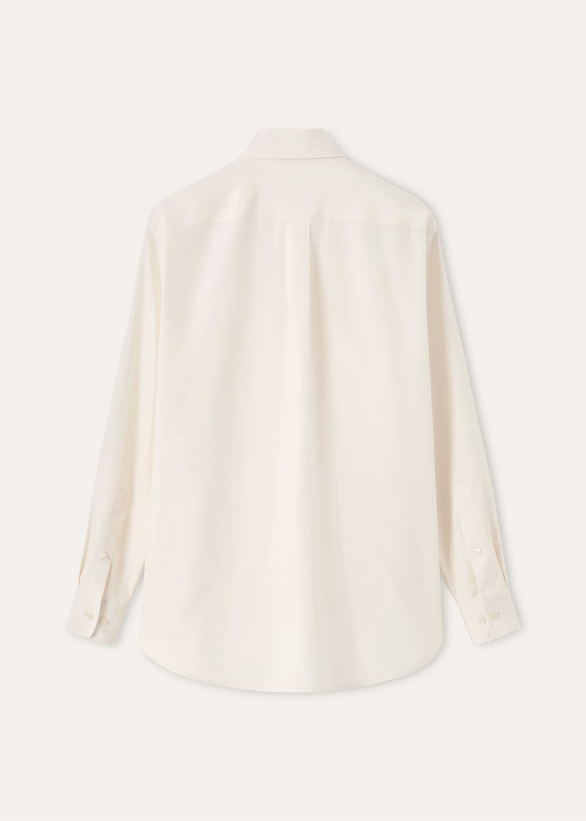 THEA SQUARE COLLAR SHIRT LIGHT PANAMA SILK