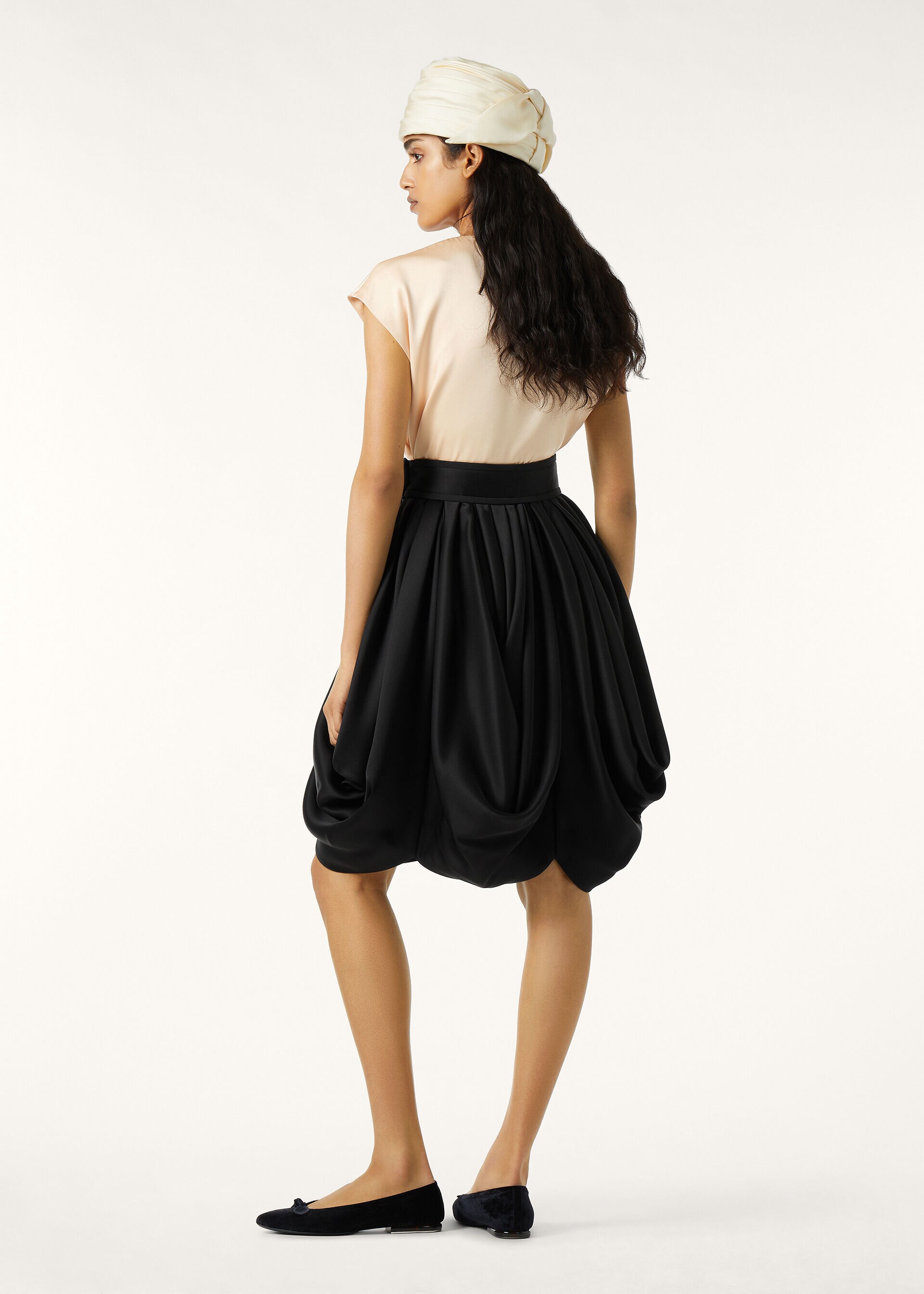 SELENA SS SHIRT DOUBLE SATIN