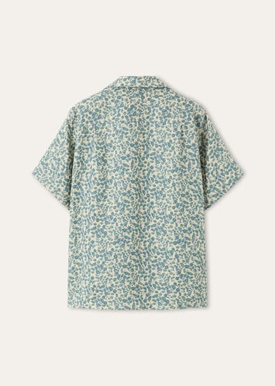 ISOBLE SS SHIRT JANE FLOWERS LINEN
