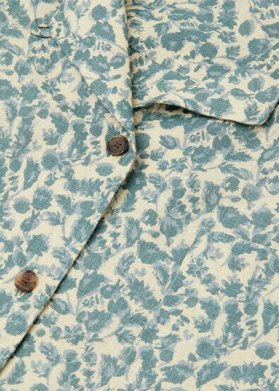 ISOBLE SS SHIRT JANE FLOWERS LINEN