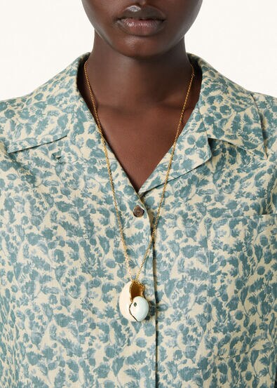 ISOBLE SS SHIRT JANE FLOWERS LINEN