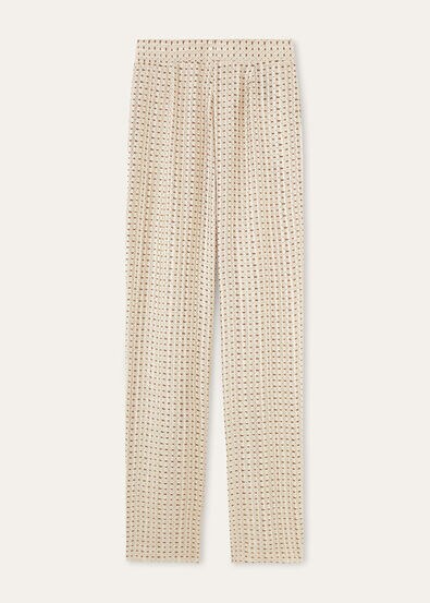 JEFFERSON TROUSERS GOLDEN BEES SILK LAME'