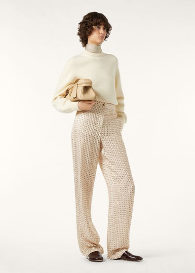 JEFFERSON TROUSERS GOLDEN BEES SILK LAME'