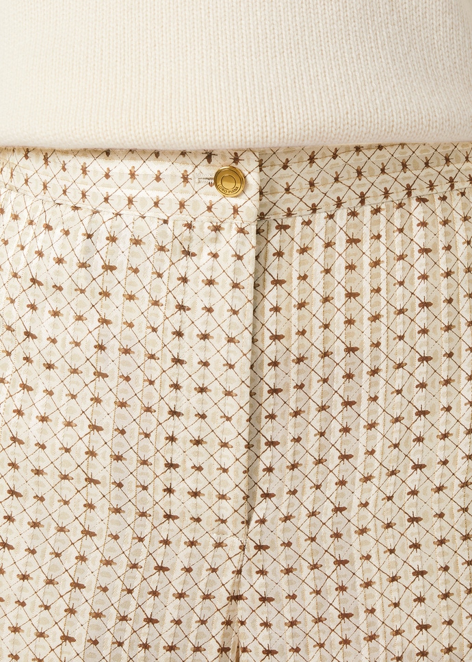 JEFFERSON TROUSERS GOLDEN BEES SILK LAME'_FAQ6739_T1WY_2