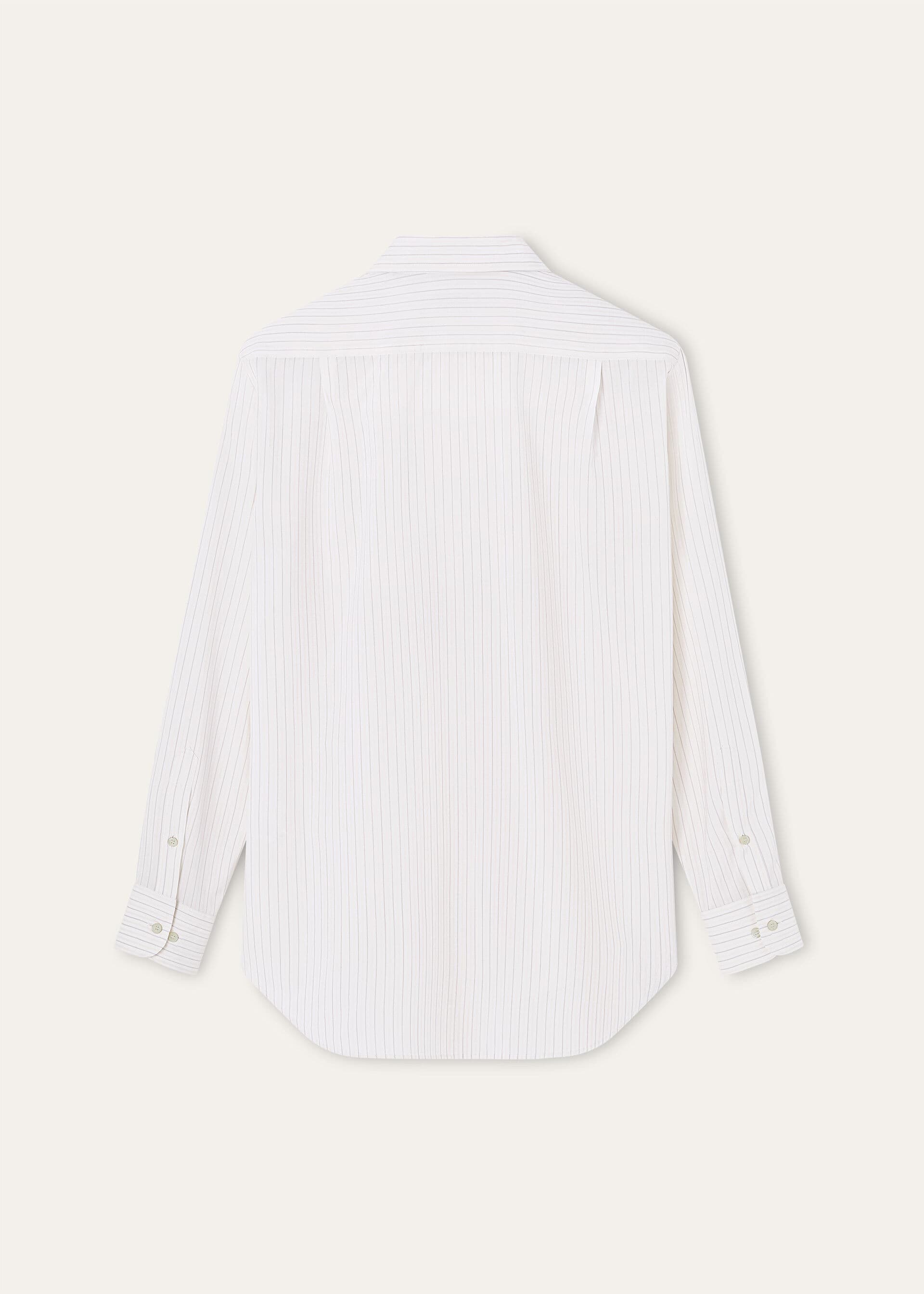 ANDRE' SHIRT AF LIGHTEST WOOL BICOLOR STRIPE